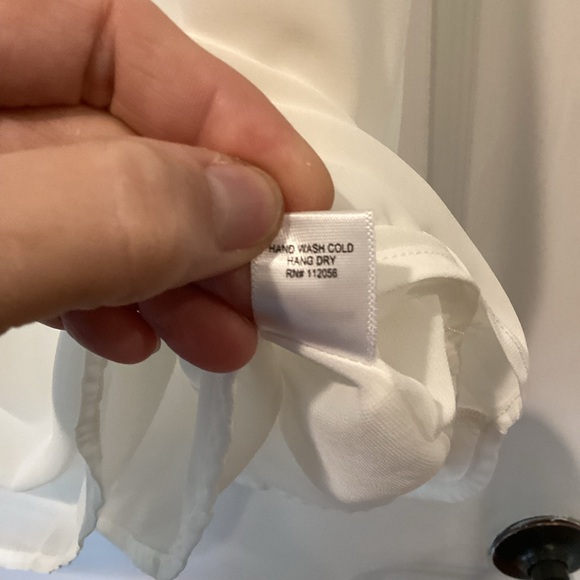 NWOT Zenana Outfitters Ivory V-Neck Blouse - Picture 8 of 10